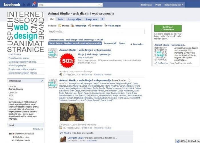 Facebook profil Facebook profil