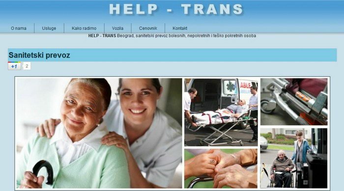 Sanitetski prevoz Help - Trans